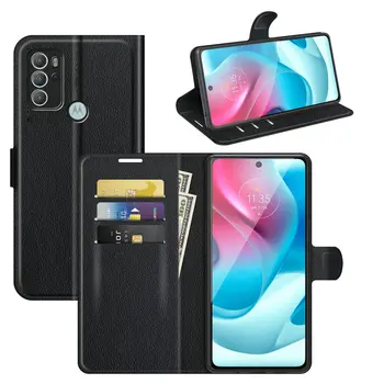 Za Motorola Moto G60s XT2133-1 XT2133-2 Torbica-novčanik-telefon je s gornjim kožnim poklopcem Capa Etui Fundas