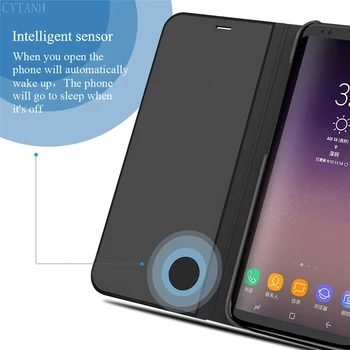 Ogledalo torbica za telefon Samsung Galaxy A51 A31 A70 M40S A50S A30S S10 5G A12 A42 M30S S21 FE A21S A41 Smart mirror flip torbica za telefon