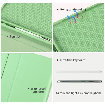 Bluetooth bežična tipkovnica i miš zaštitna torbica za iPad Pro 11 Torbica 2021 2020 Air 2 4 10,2 9 8-go generacija torbica Mini 6