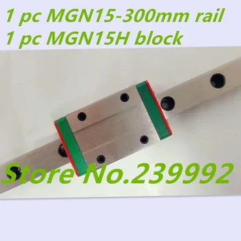 Коссель MGN15 300 mm 15 mm minijaturna linearnih vodilica MGN15 300 mm šinu s кареткой MGN15H za detalje 3D pisača osi X Y Z