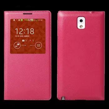 Flip poklopac Kožna Torbica za mobitel Samsung Galaxy Note 3 Note3 Ne III SM 9005 N900 N9005 SM-N900 SM-N9005 Sjedalo za čips Smart View