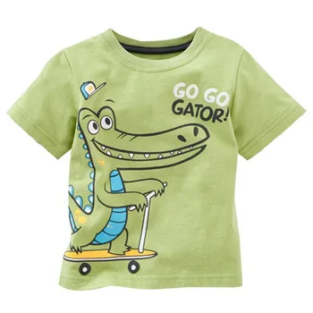 T-shirt s dinosaurima za dječaka, majica s uzorkom za dječaka, dječje хлопковая odjeća iz crtića, t-shirt, jesen odjeća za dječake