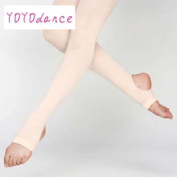 Beba Djevojčica Balet Protežu Soft Prozračna Gimnastičke Hulahopke sa стременами Dječje Čarape od pamuka i spandex s колготками za ples sa стременами