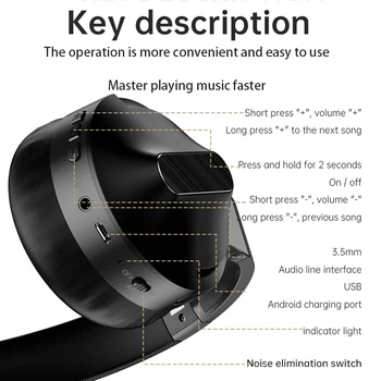 DOSII Igre Idi Шумоподавляющие Hifi Slušalice Bas Stereo Slušalice Bežične Bluetooth Slušalice Za PS4 Apple Xiaomi Mikrofon