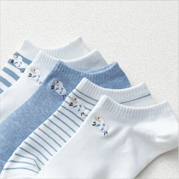Nove čarape, Ženske Ljetnim Tanke Čarape-brod Japanske Ins Trend Moda Crtani Vez Studentski pamučne Čarape Prozračna Kratke čarape