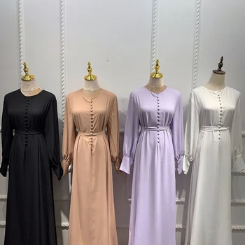 Ramazan Eid Mubarak Abaja Dubai Turska Islam Arapski muslimanski Dug Hidžab Elegantna haljina Haljina Duge Haljine Za žene Vestido Longo