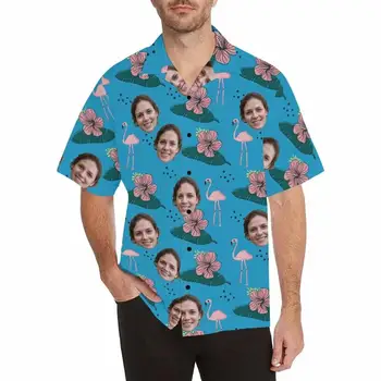 T-shirt YesCustom naručiti s fotografijom lica Kardigan Plaža privatna majica sa po cijeloj površini Soft muška večernje Havajski košulja Cvjetne košulje Vrhovima