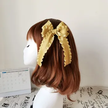 Besplatna dostava Modni luk cvjetne čipke traka kopče za kosu slatka kopče za kosu djevojke korejski stil strani spona pribor za kosu