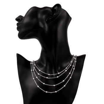 ZEMIOR Modni lanac od zrna Ogrlice za žene Europski i američki Topla Rasprodaja Jednostavne ogrlice za djevojčice Jubilej nakit
