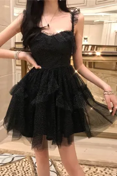 2022 Žene Dark Gothic Lolita haljina-slip Gotička djevojka Seksi kratka haljina sa crnim remenom bilo koje veličine
