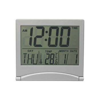 Sklopivi Sat Sklopivi LCD digitalni Alarm Elektronski Kalendar Termometar Mini Prijenosni Stolni Satovi Pribor za doma dekor