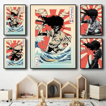 Klasicni Slikarstvo Umjetnost Home Dekor Plakati Afro Samurai Klasična Sažetak Slika Kvaliteta Platna Spavaća Soba Kabinet Dnevni Boravak Kafić Dekor